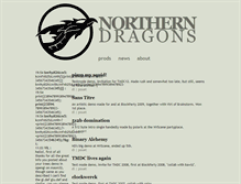 Tablet Screenshot of northerndragons.ca